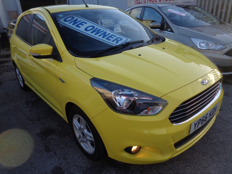2016 Ford Ka 1.2 Ti-VCT Zetec Hatchback 5dr Petrol Manual Euro 6 85 ps YP66KDV